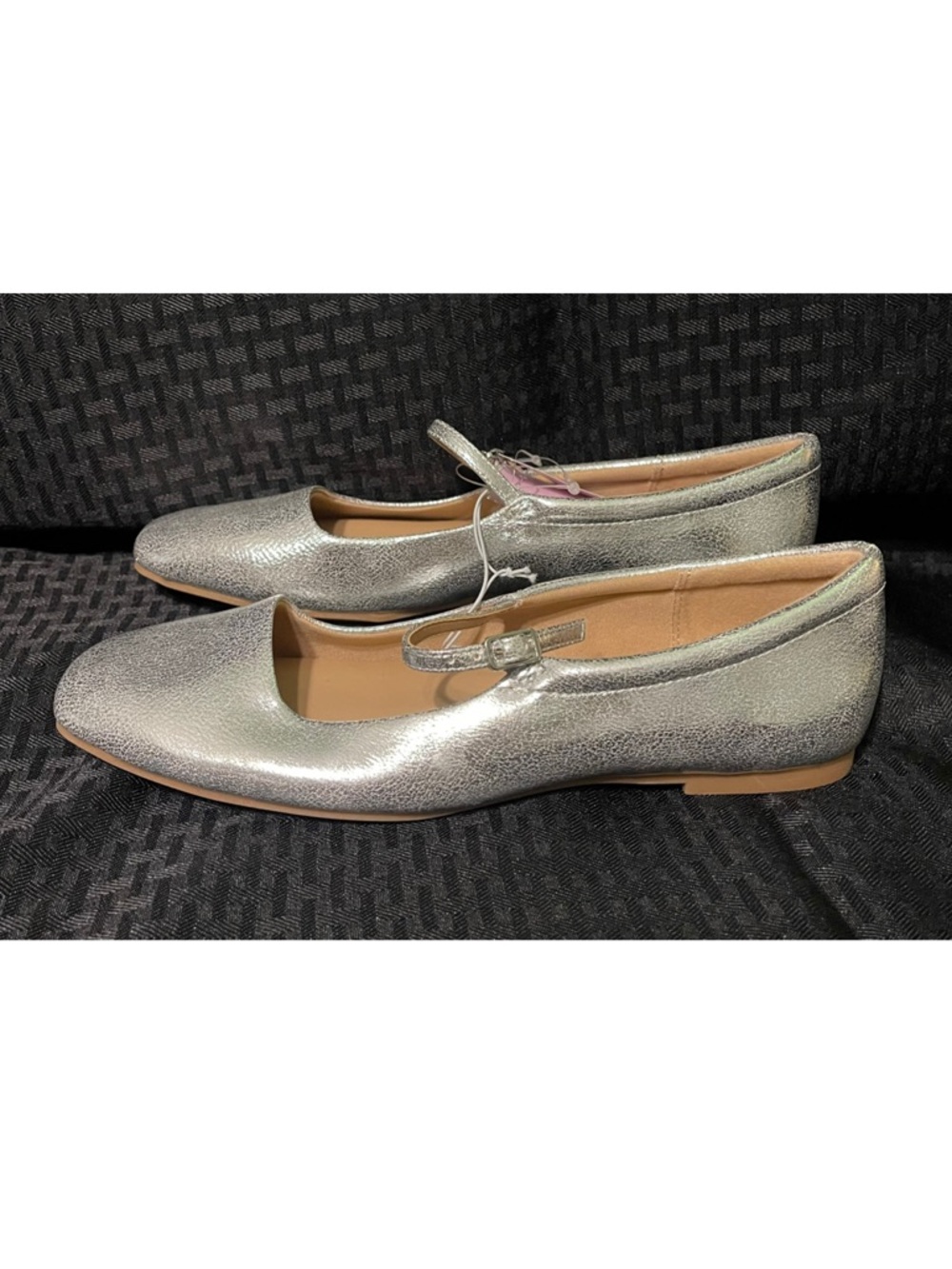 wild fable Silver Metallic Mary Jane Flats